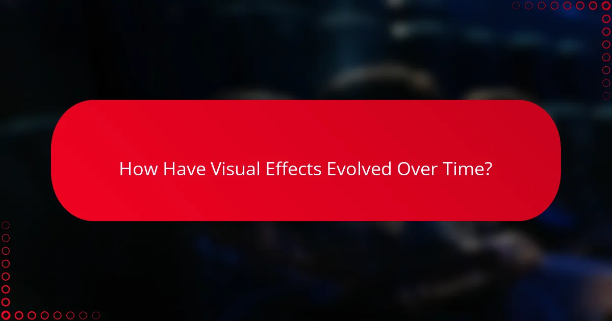 How Have Visual Effects Evolved Over Time?