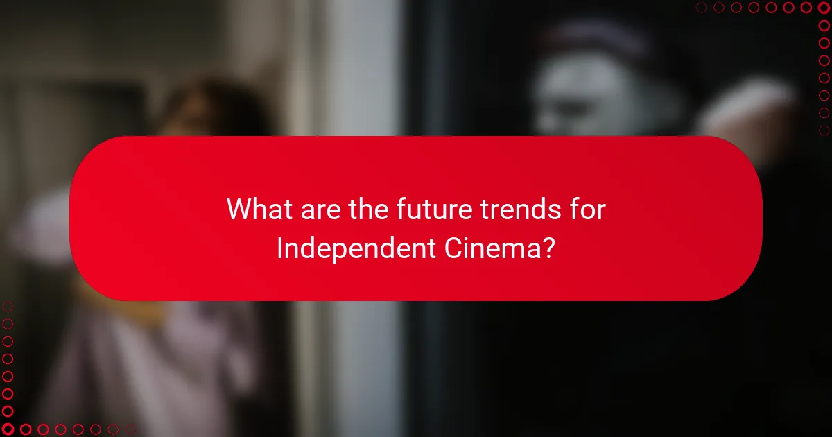 What are the future trends for Independent Cinema?
