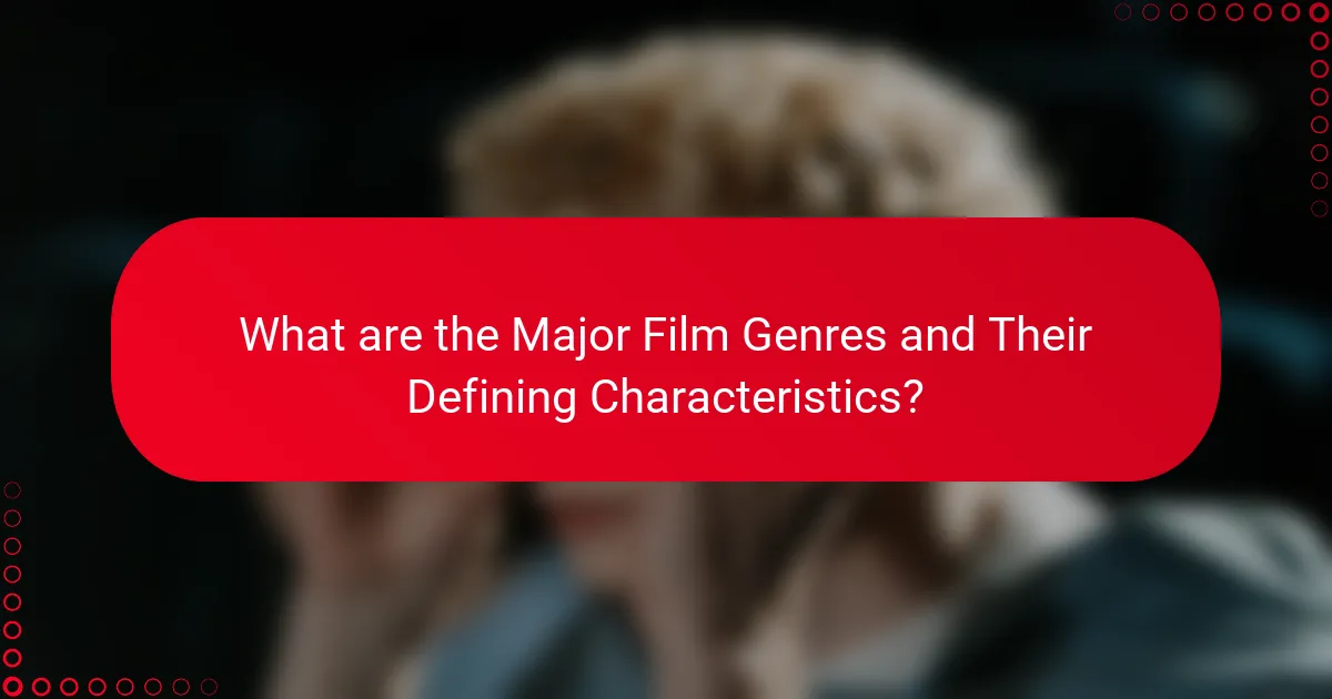 What are the Major Film Genres and Their Defining Characteristics?