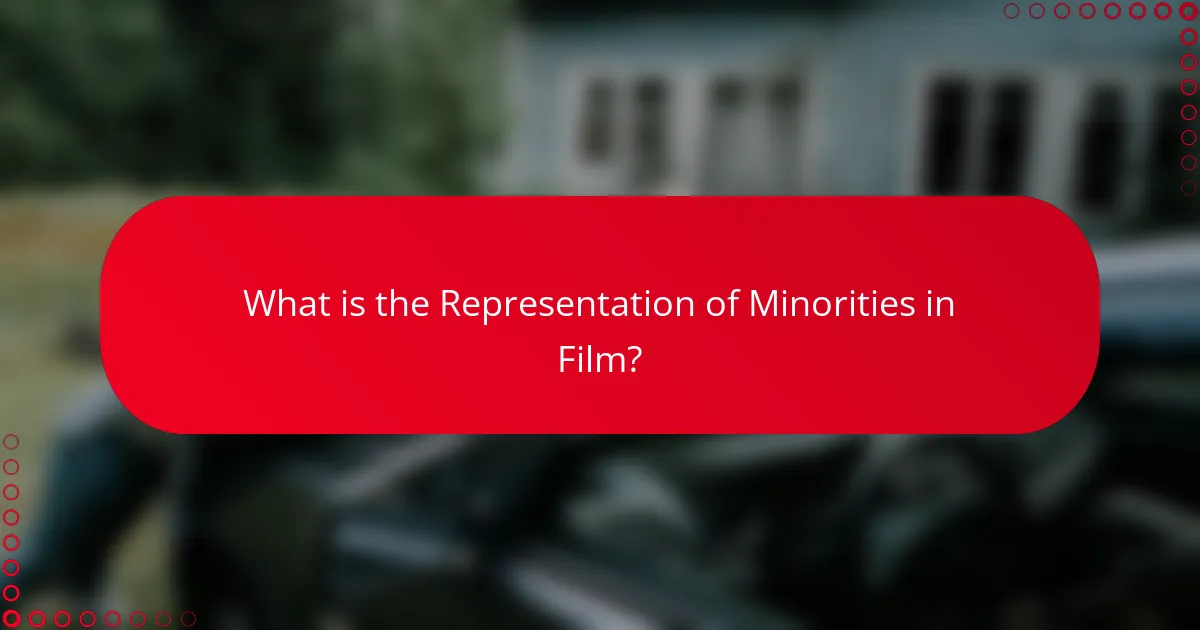 What is the Representation of Minorities in Film?